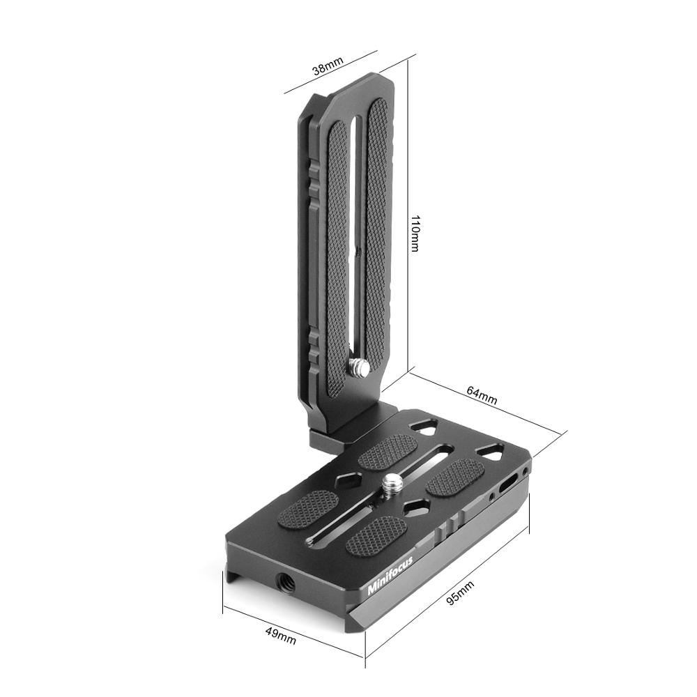 Minifocus Vertical Bracket Mounting L Plate For Zhiyun Weebill Lab Weebill S Crane 2 3 Gimbal Stabilizer Quick Release Plate. 