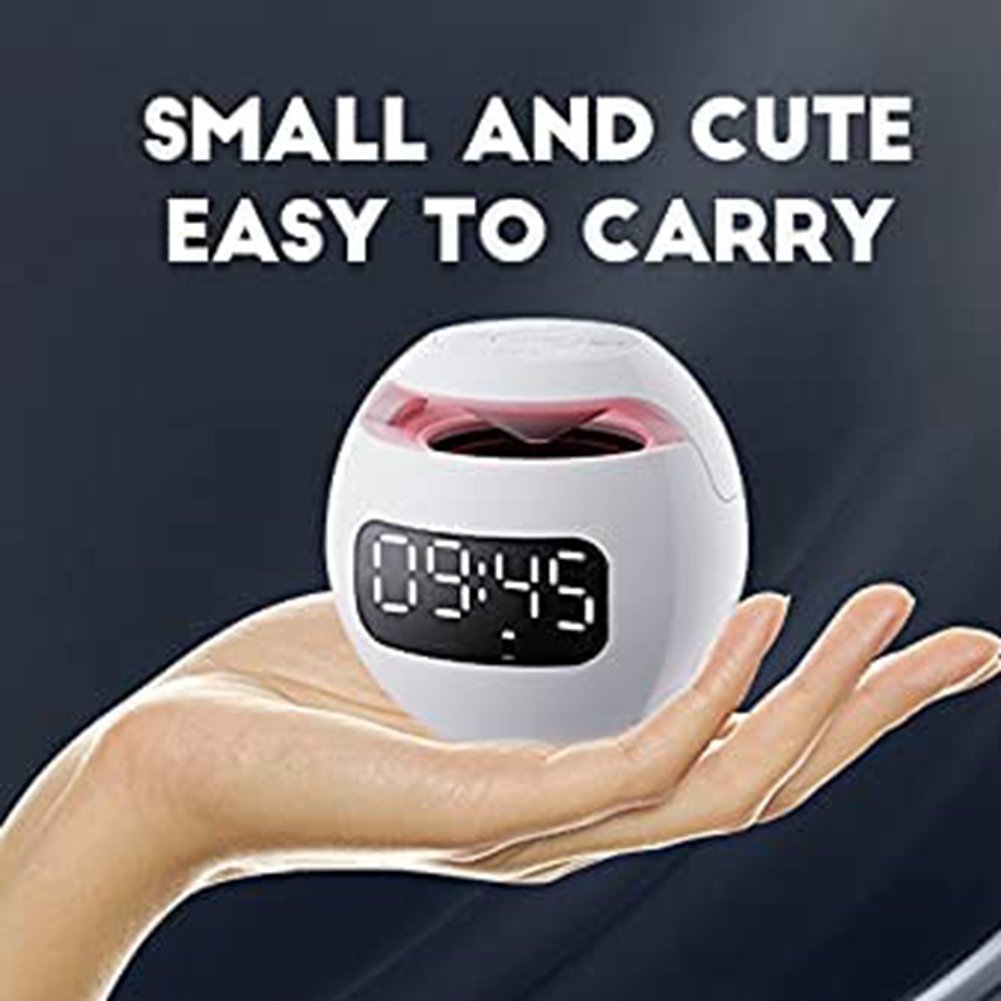 Digital Alarm Clock For Kids, Multifunctional Bass Bluetooth White 売れ筋がひ！