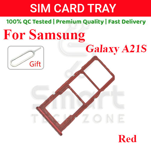 Samsung Galaxy A21S Sim Tray Micro SD Card Slot with Sim Ejector Pin Replacement Part. 