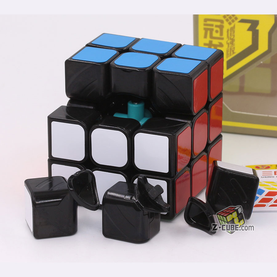 【happy one】YongJun Magic GuanLong V3 3x3 Stickers Mgico Cubo Professional Educational Toys Game Speed Magical Puzzles 3*3. 