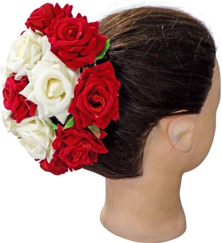 Artificial Flower Made Gajra Bridal And Non Bridal Hair Bun Hair