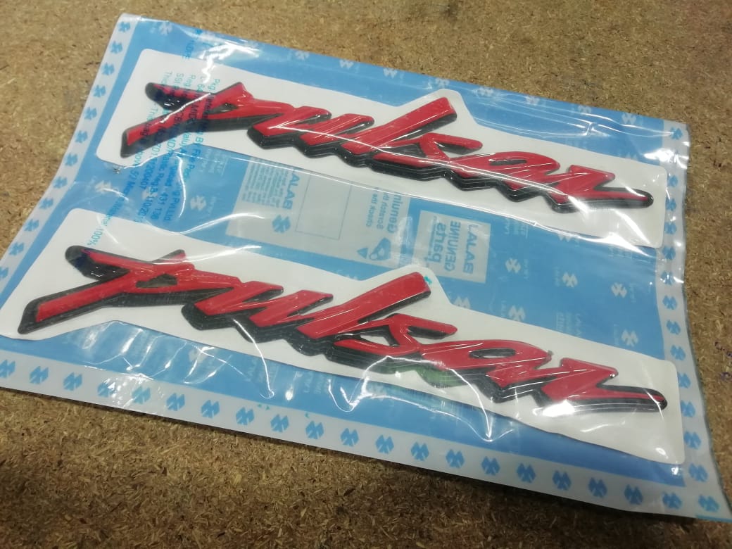 Pulsar NS 160 Logo or Pulsar Tanki Monogram Red Color