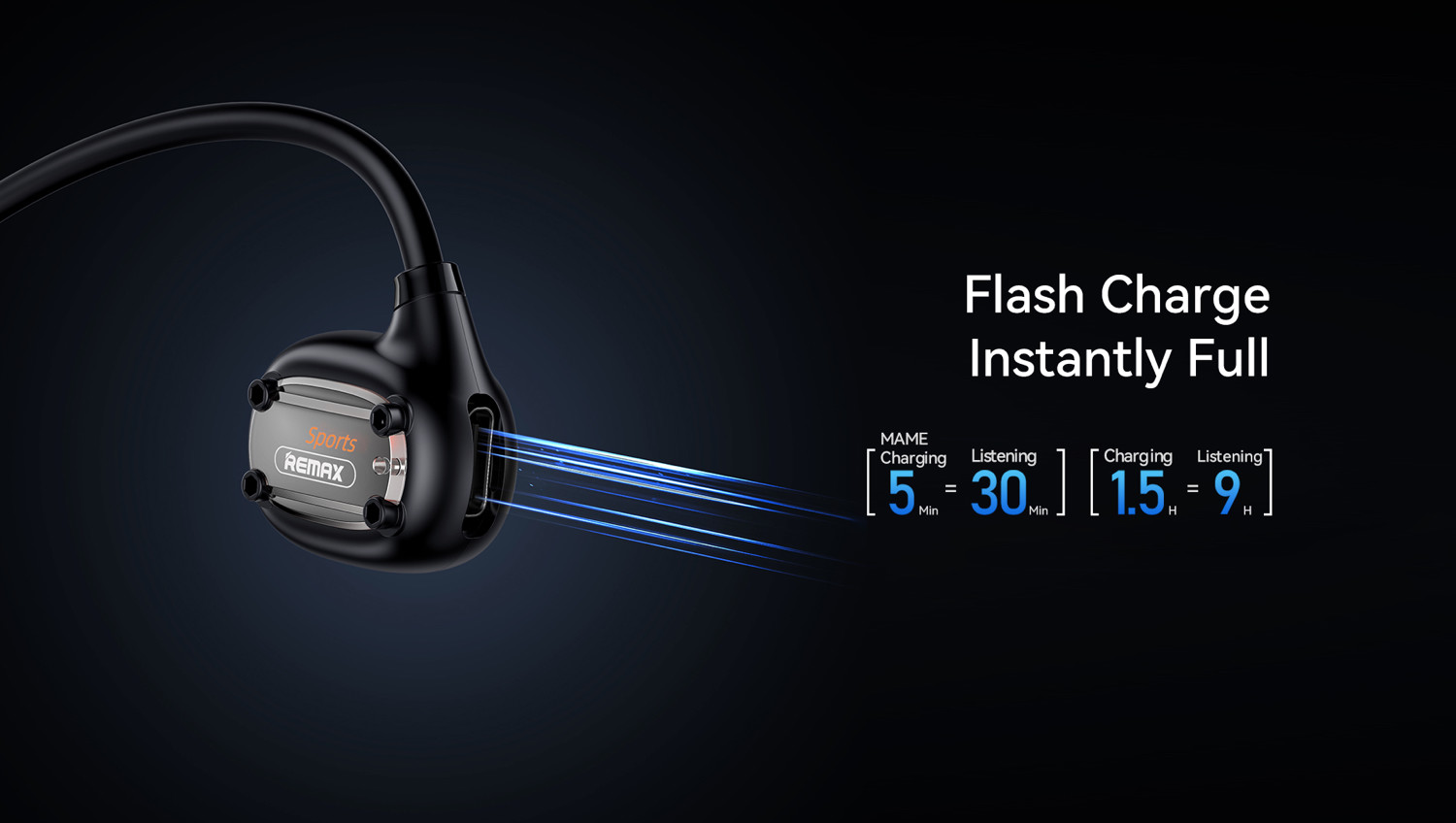 REMAX RB-S7 Air Conduction Wireless Sports Headphones. 