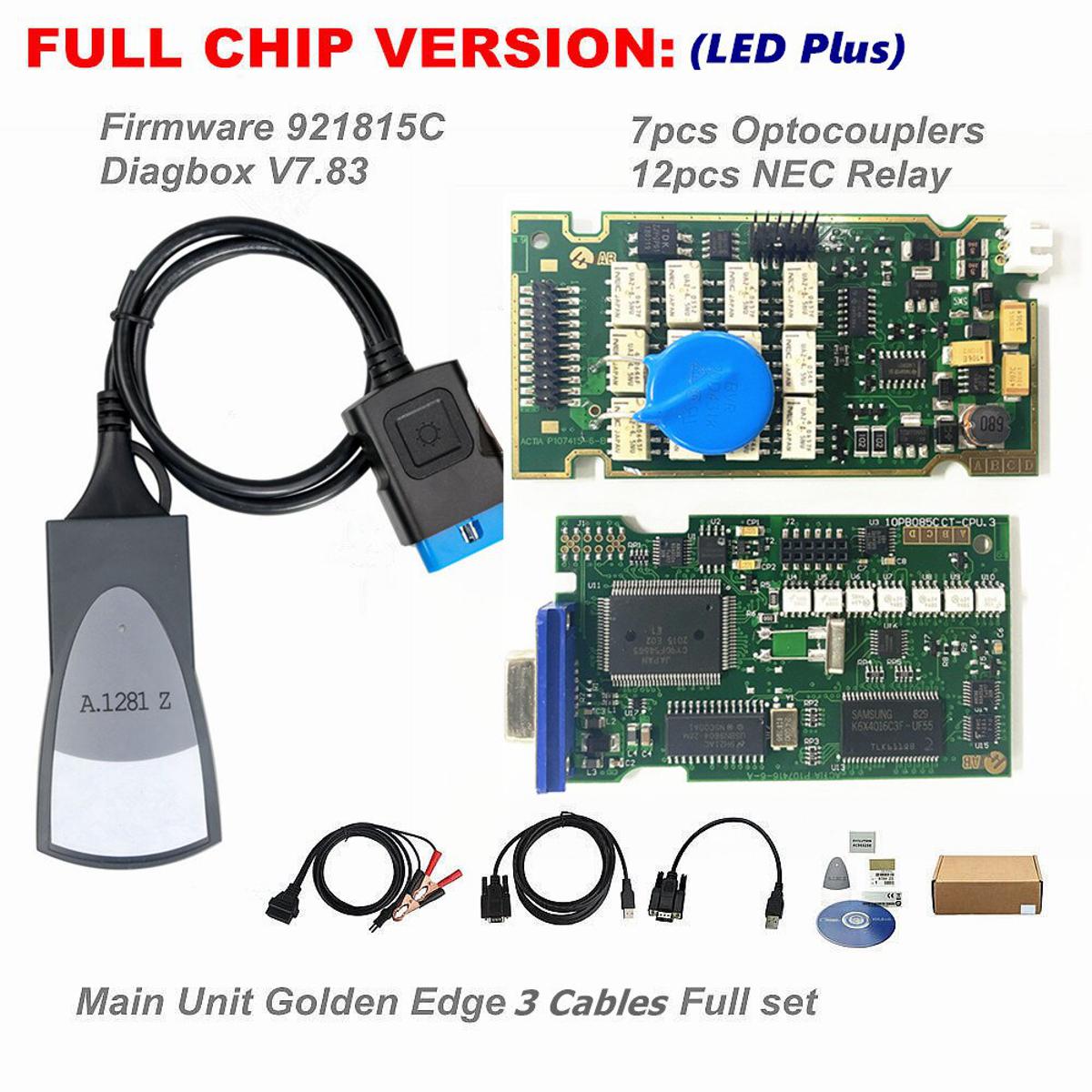 Diagbox V9.91 Full Chips Gold Edge Lexia3 PP2000 PSA XS Evolution V7.83 Lexia For Citroen/Peugeot Super Firmware 921815C Lexia 3