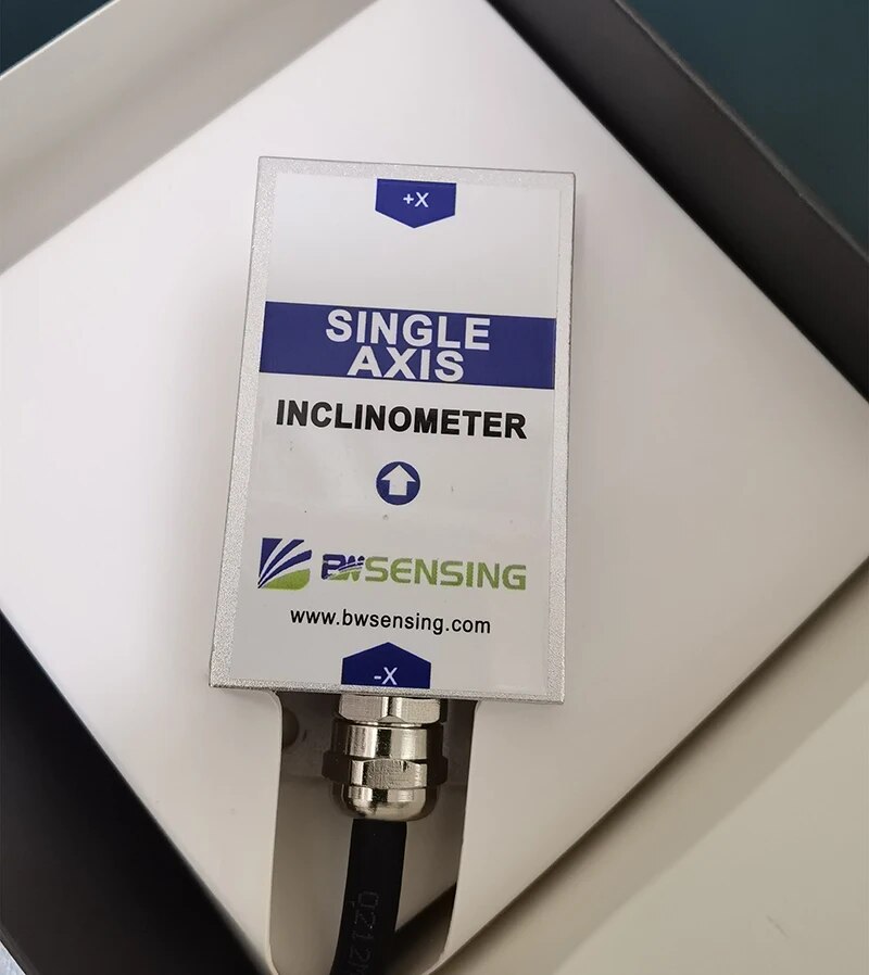BWK210 Tilt Angle Sensor Single Axis Inclinometer with Accuracy 0.2 Degree Resolution 0.02 Degree / 0-5V , 0-10V ( Optional ). 