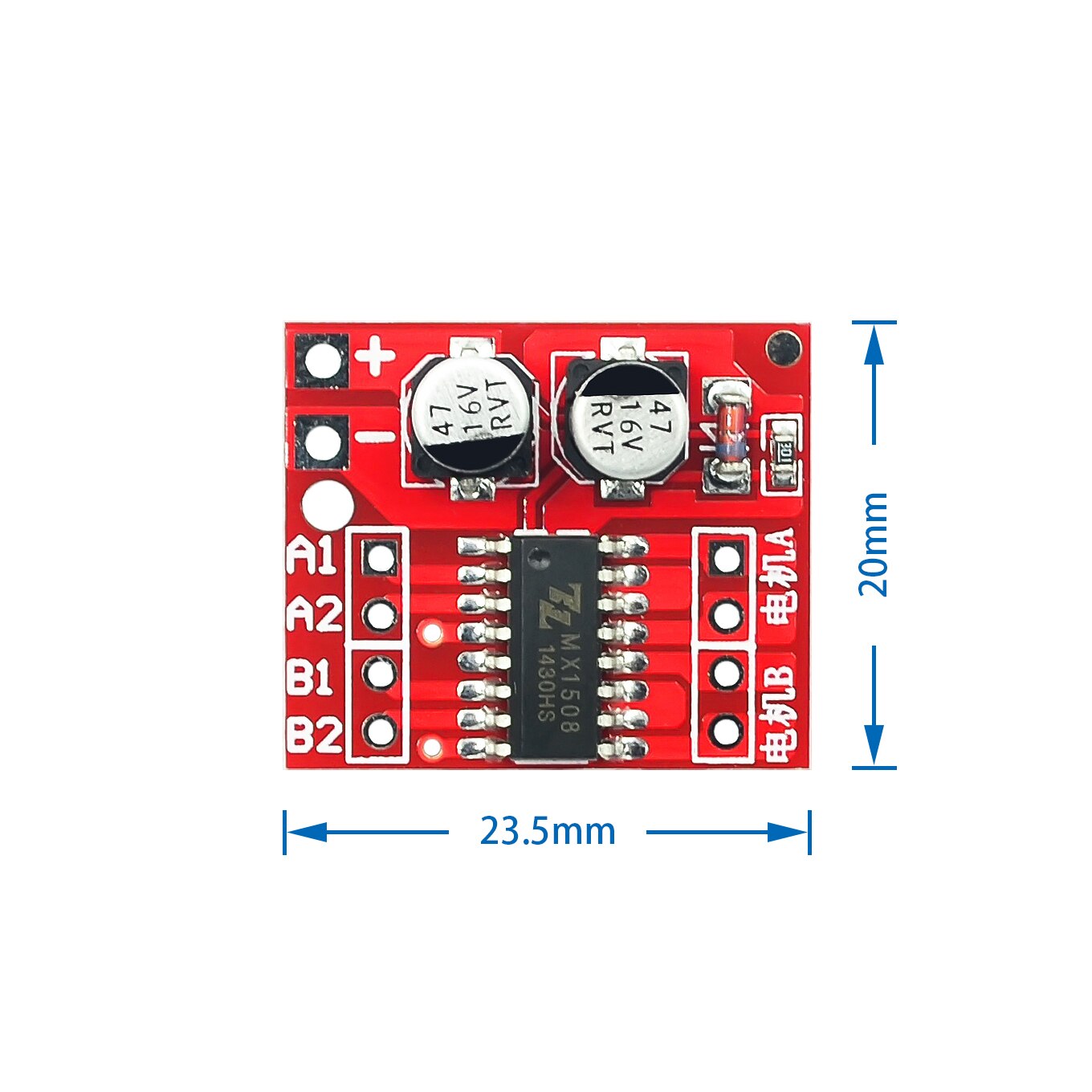 【Mary DAI Store】2-channel DC driving module Positive inversion mini motor dual h-bridge stepper motor driver. 