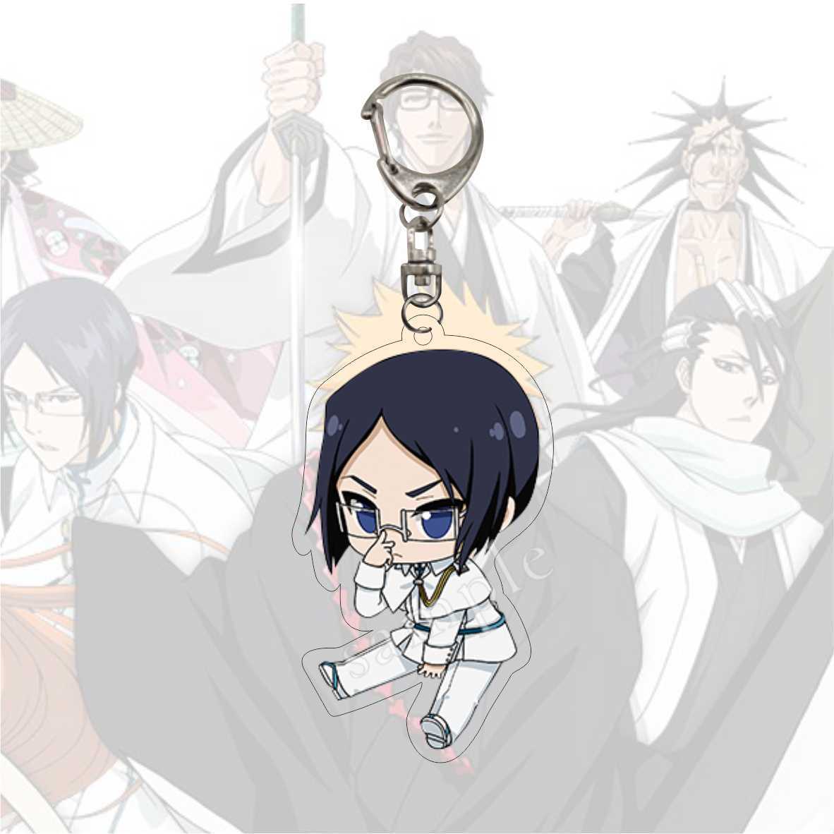 Hot Anime BLEACH Character Model Aizen Sousuke Ulquiorra cifer Grimmjow Jeagerjaques Acrylic Keychains Fans Christmas Gifts