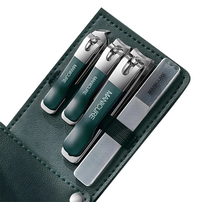 4-piece nail manicure set stainless steel men and women professional nail clippers pedicure care tools