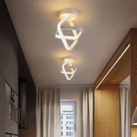 2Squares Creative Ceiling Light With Three colors Control with Switch