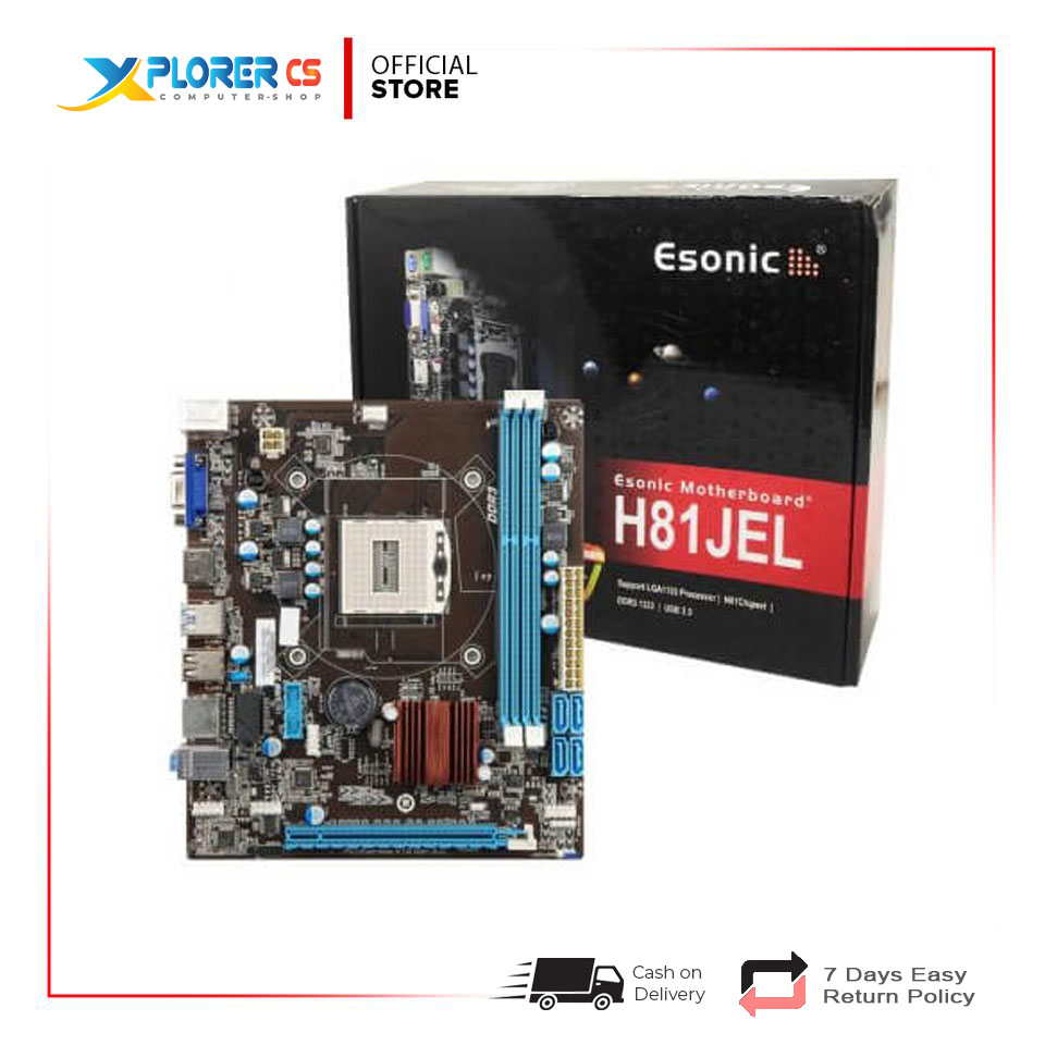 Esonic H81JEL DDR3 Motherboard with 1 Year Replace WarrantyHL DDR3 Motherboard