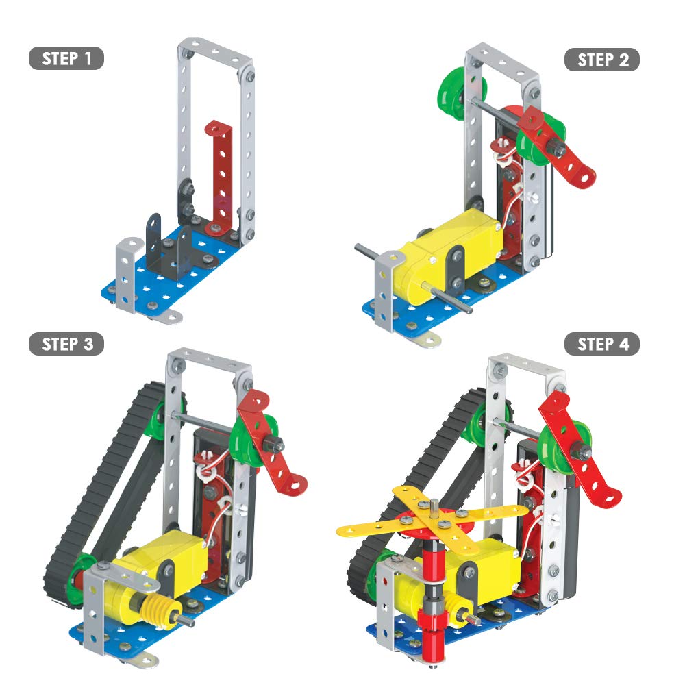 Zephyr Robotix 2 Motorized Educational Toy Building Blocks Construction Set, for Boys and Girls-01063. 