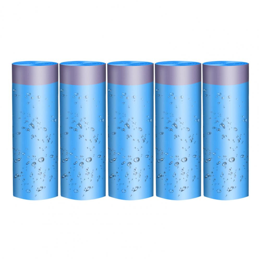 5 Rolls Garbage Bag Eco-friendly Good Load Capacity Trash Bag Disposable Drawstring Style Thickened Garbage Bags For Home. 