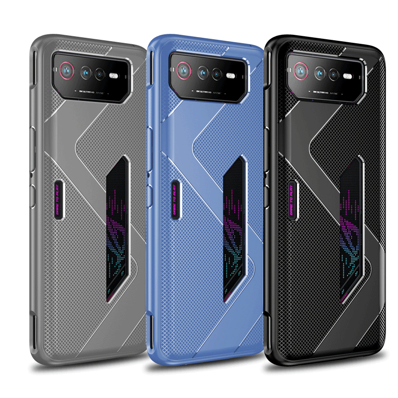 Phone Case Asus Rog 6 Pro Back Cover Ultra-thin Shockproof Cross Design Heat Dissipation All Inclusive Soft Casing for Asus Rog Phone 6 Pro Cases. 