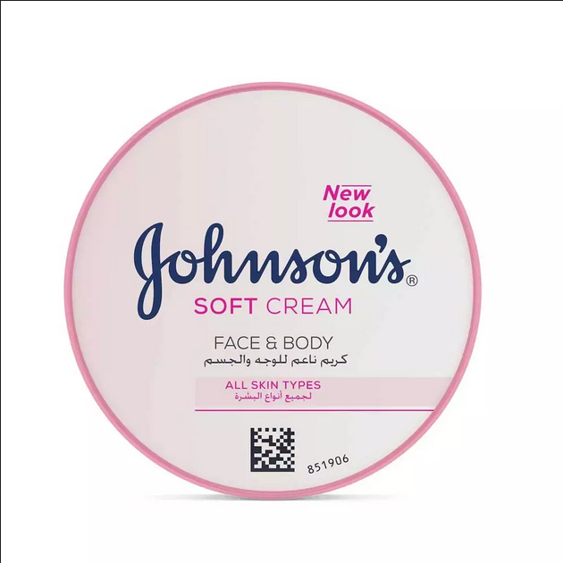 John,son's soft cream face &body all skin types 200ml Dubai