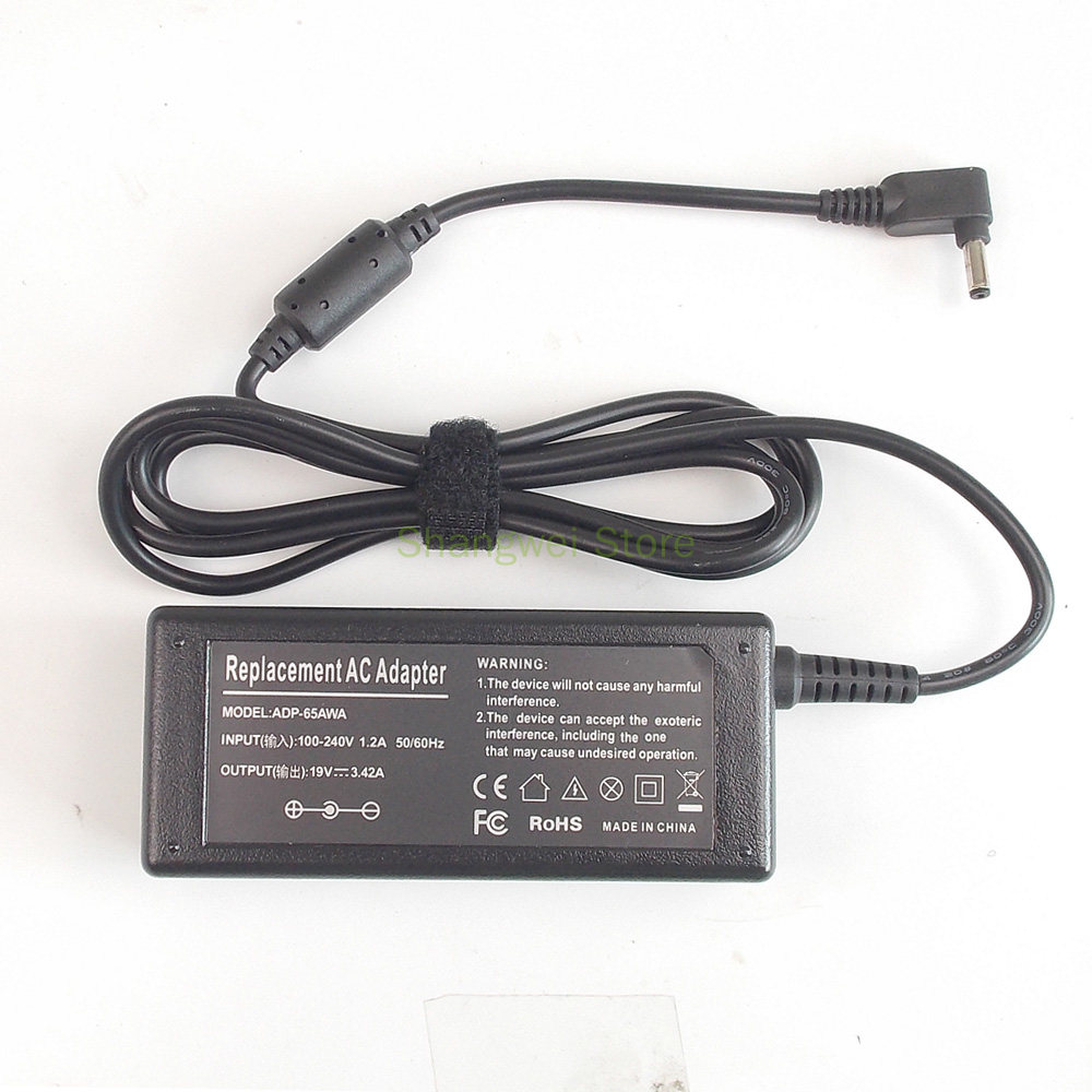 19V 3.42A Notebook Power Adapter Charger for Asus R515LA R515M R515MA-BING-SX569B D553MA-XX191H F302 F302L F302LA A540YA-DM077T. 