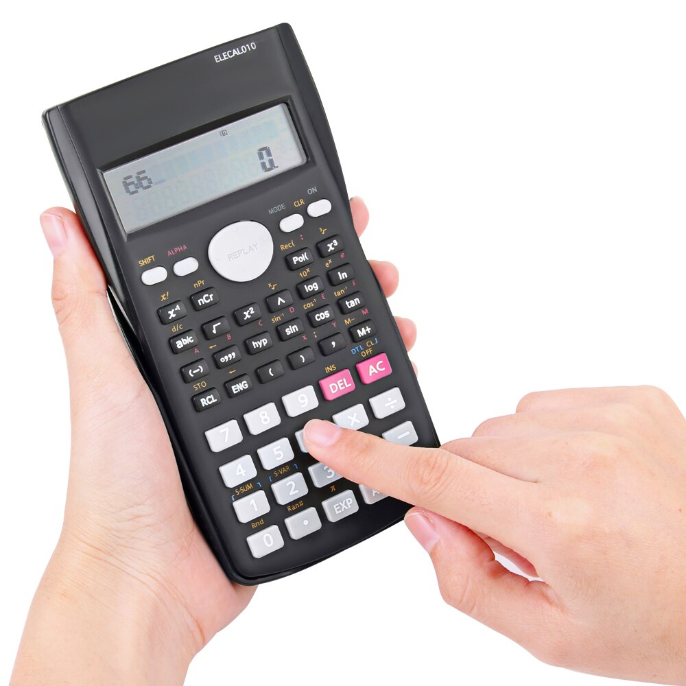 【happy one】Cheap Scientific Calculator 12 Student Calculadora 240 Multi-function Cientifica 2 Line Display. 