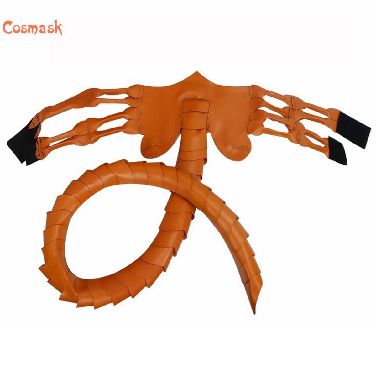 【DM bag factory Store】Cos Scorpion  New hugger  Alien Covenant Claws Insect Xenomorph Costume Worm Latex