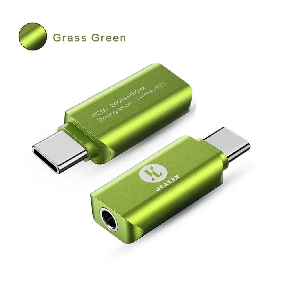 JCALLY JA02 Type-c to 3.5mm digital audio DAC decoder mobile phone adapter TYPE C to 3.5mm for phone Huawei Meizu Xiaomi. 