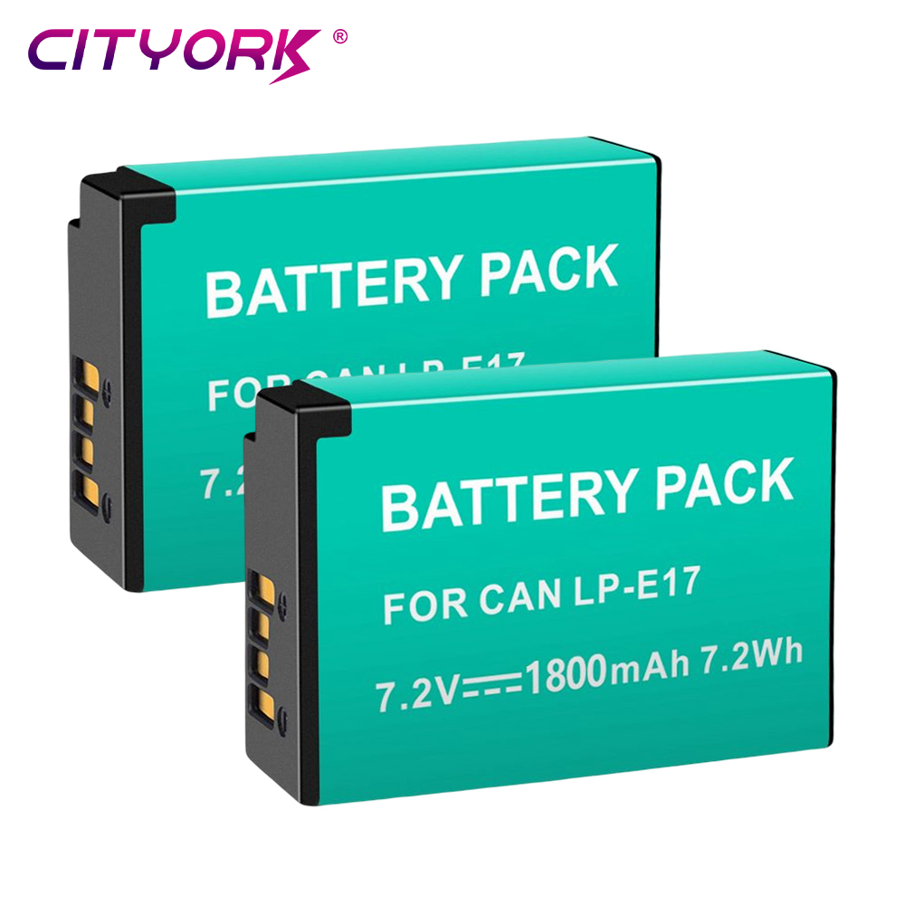 1800mAh LPE17 LP E17 LP-E17 Battery +LCD USB Charger For Canon EOS RP 200D M3 M6 750D 760D T6i T6s 800D 8000D Kiss X8i Camera. 