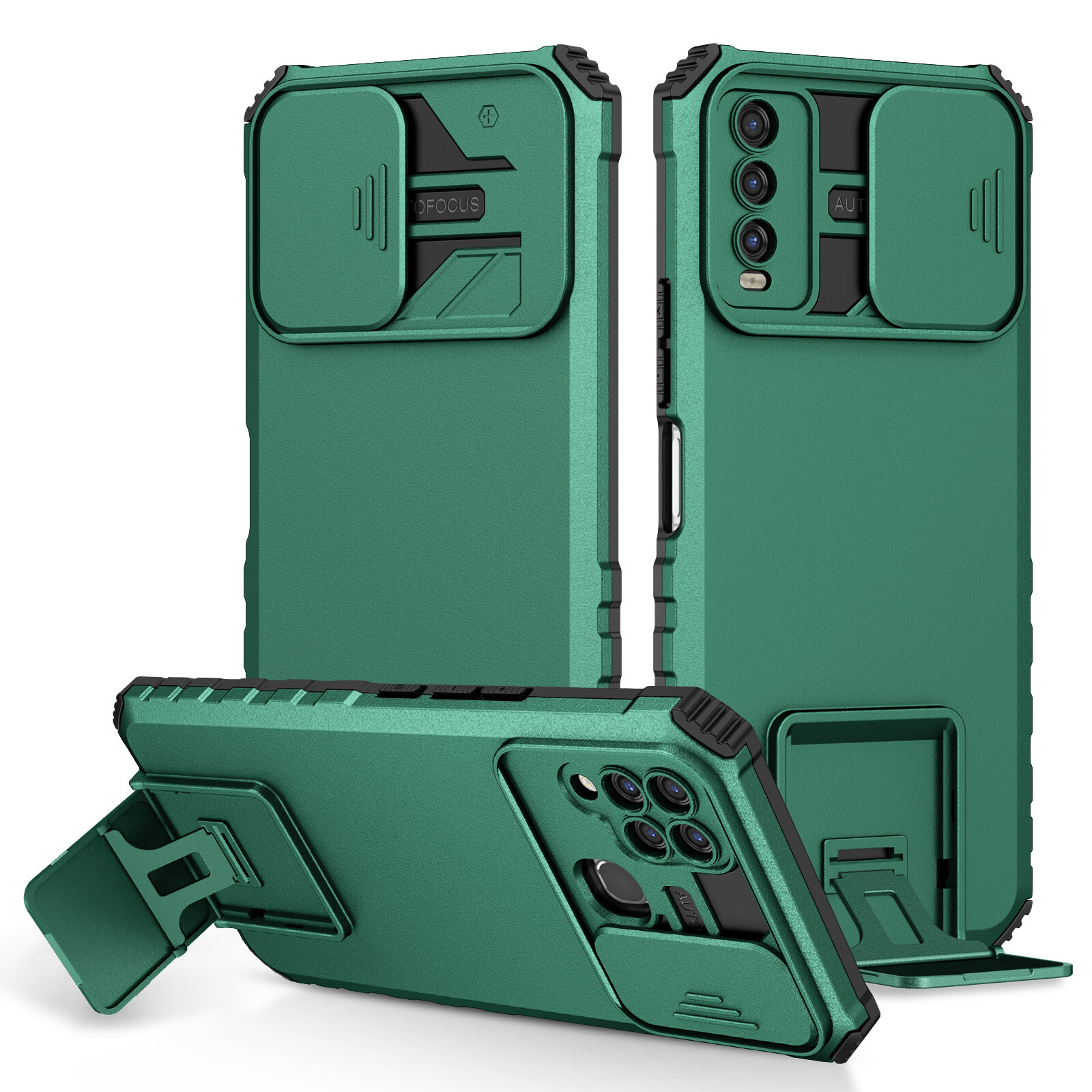 For Samsung Galaxy A70 shockproof armor case Press window slide camera lens mount back cover for Samsung A70 case