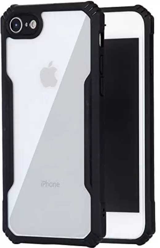 For Apple iPhone 7 / iPhone 8  Shockproof TPU Bumper Clear Acrylic Mobile Phone Case For iPhone 7 Back Cover. 
