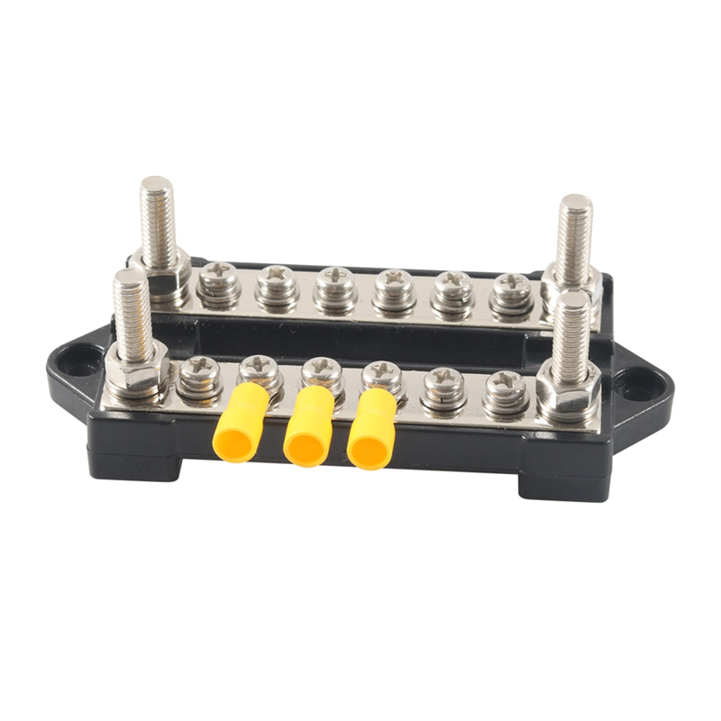 12V Ground/Power Distribution Terminal Block Battery Bus Bar Set. 
