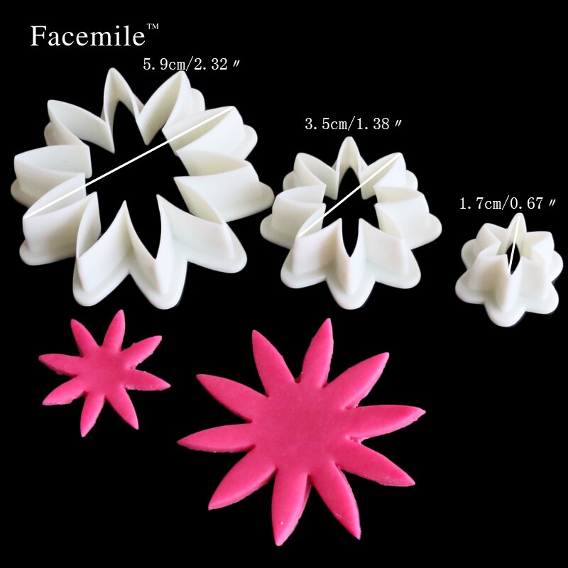 Daisy Flower Cookie Sunflower Plunger Gift decorating tools Cupcake Kitchen fondant Kitchen accessories Gift mold Stand 01112. 