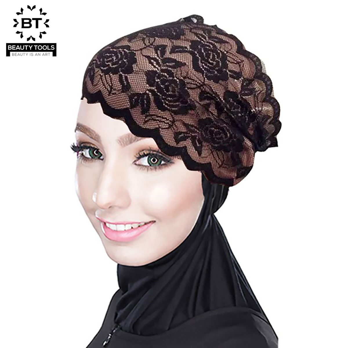 Lace Net Hat Inner Hijab Caps for 