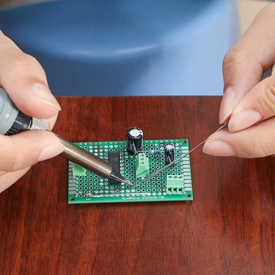 【Mary DAI Store】40PCs PCB Double-sided Circuit Boards 5 Size Universal untraced perforated printed circuits boards. 