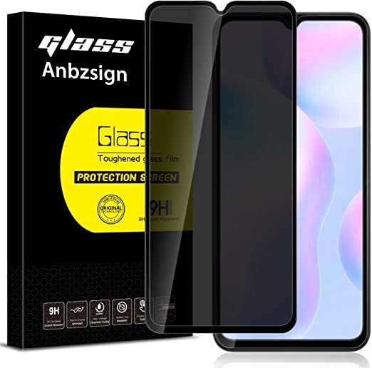 9H Privacy Glass Screen Protector For Xiaomi POCO M2 / Redmi 9 / 9A / 9C / 9 Power / 9 Prime / 9 Active / 9 Reloaded. 