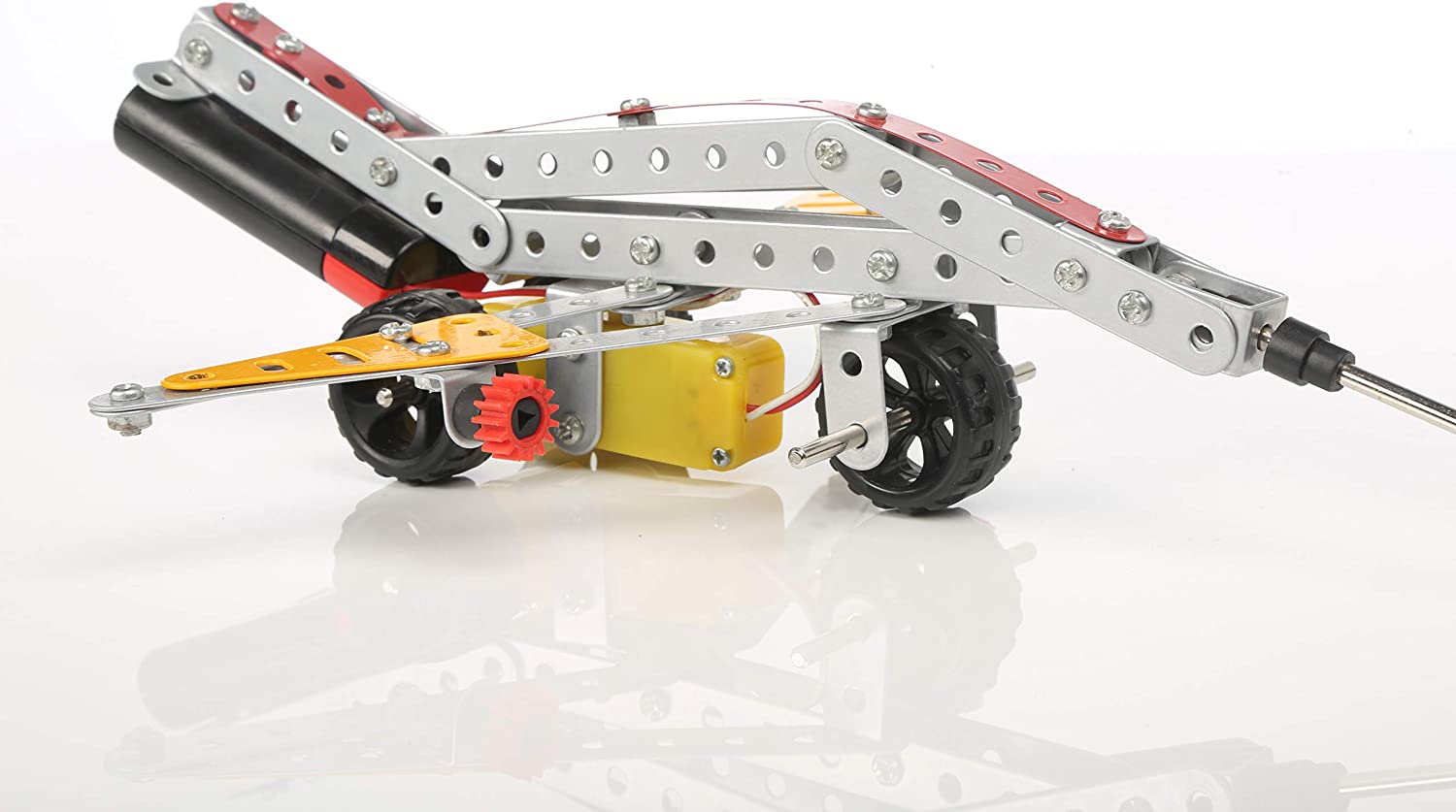 mechanix robotix - 3 can make working model from it for 8 years above of kids -made in india- Multi color 101007. 