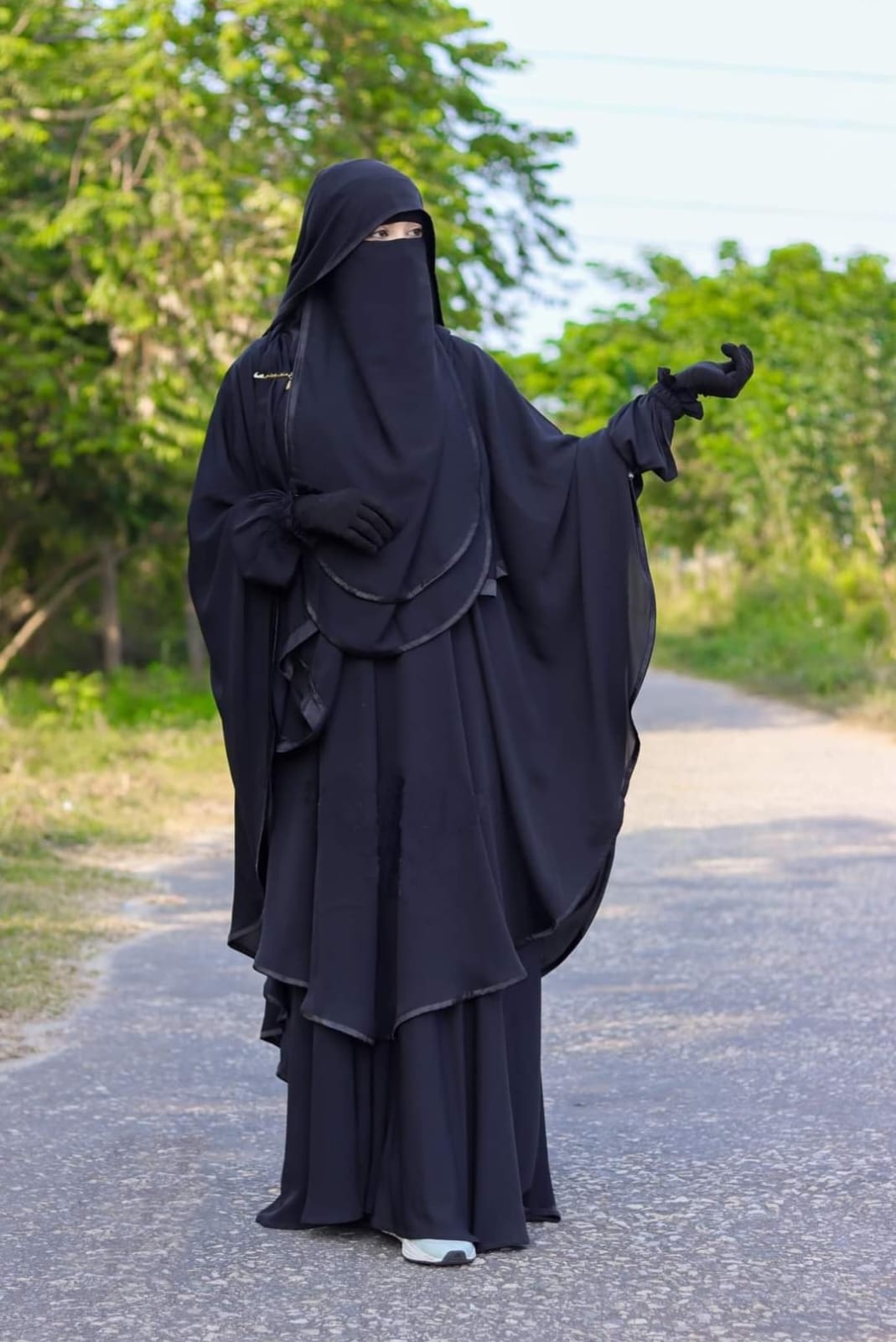New jakiya set borka with Matching Hijab &niqb full et. 