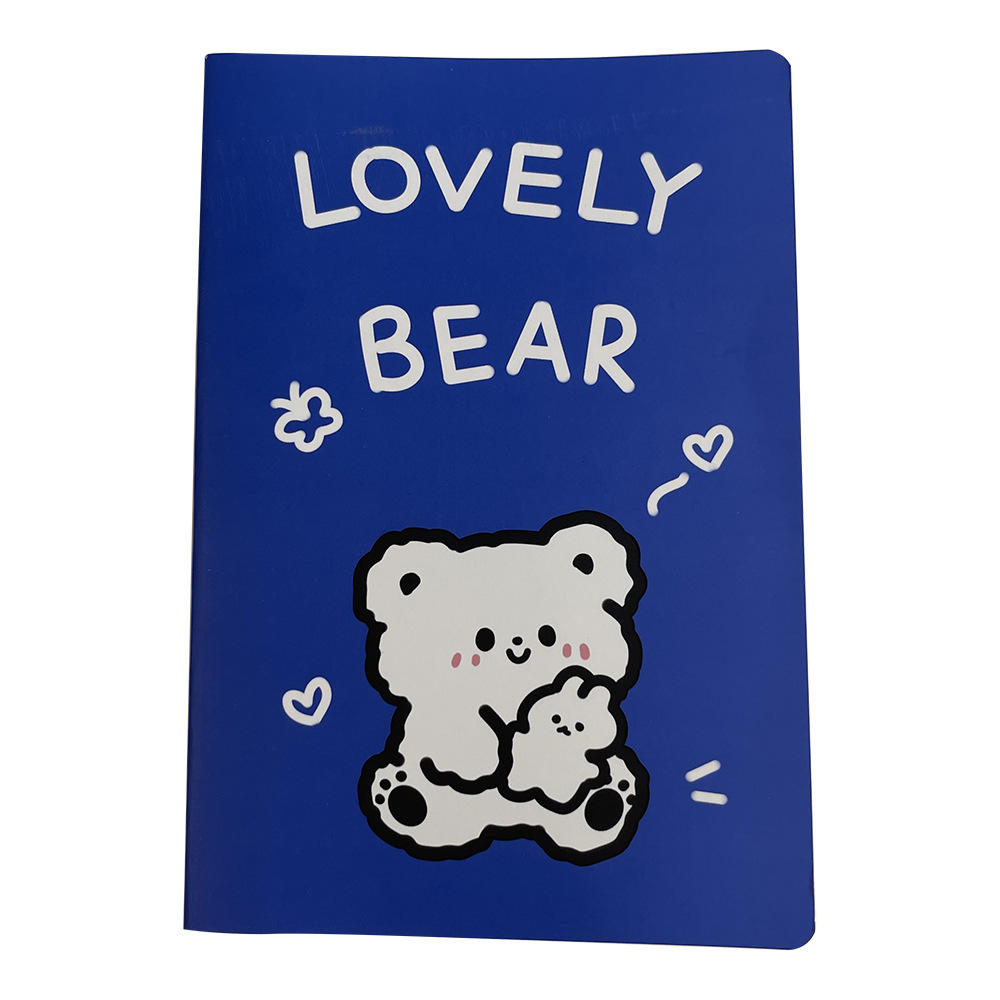 Cartoon design Cartoon notebook Creative and cute A5 size Soft cover A5 size diary book Paper Cute little bear planner journal for Student use Work Personal journaling Gift idea for kids Suitable for. 
