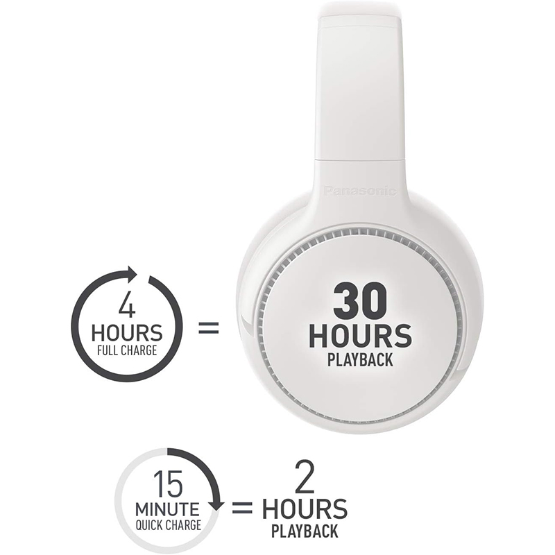 Panasonic RB-M300B Deep Bass Wireless Bluetooth Immersive Headphones with XBS DEEP and Bass Reactor. 