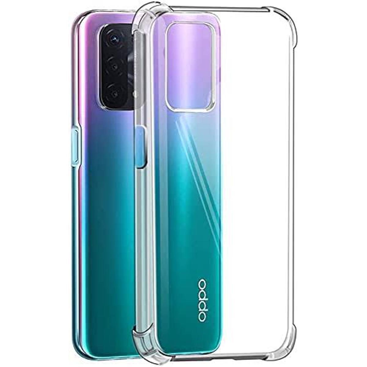 Oppo A93 5G Shockproof Bumper Case with Clear Soft TPU Protective Phone Cover  Anti-Scratch