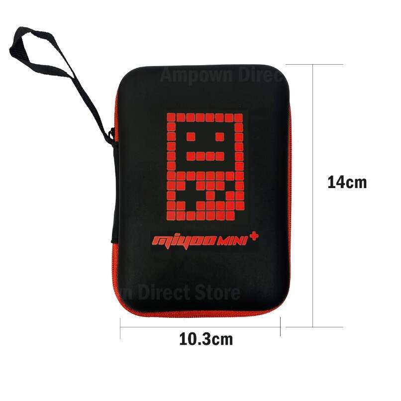 Miyoo Mini Plus+dedicated game console storage protection box, portable handheld accessory zipper bag. 