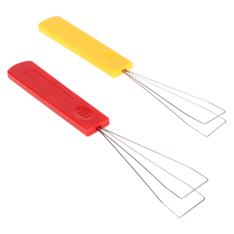 Steel Wire Keyboard Key Keycap Puller Plastic Handle Remover Cleaning Tool. 