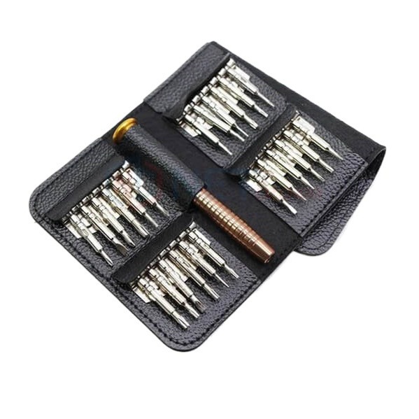 BAG With 24 In 1 Bit Multi-Purpose Precision Screwdriver Interchangeable Bit Set Portable Telecommunication Tools Sets. 