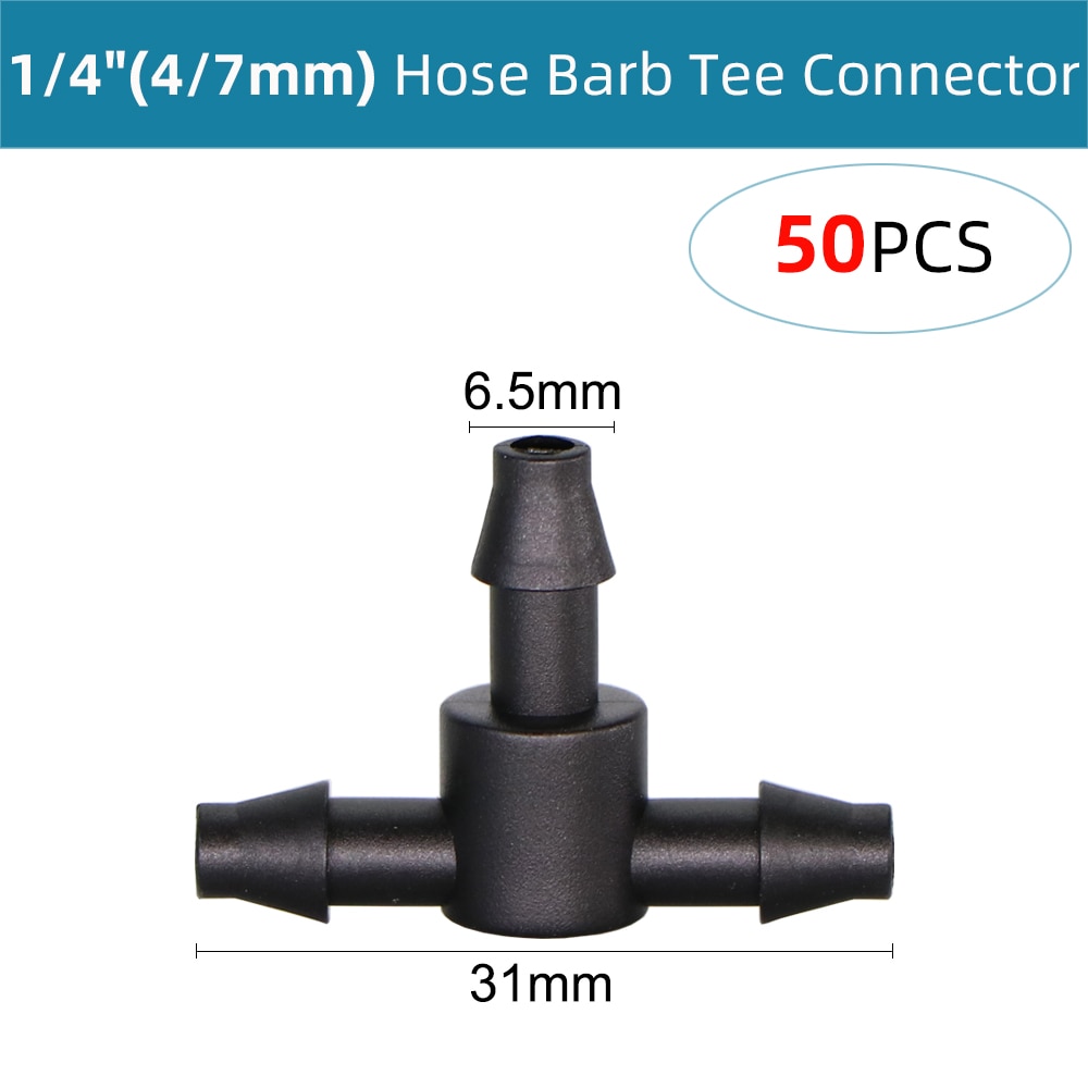 1/4" Hose Drip Irrigation Support Stakes C Shape Hook 4/7mm Pipe Fixed Stem Holder Garden Watering Dripper Sprinkler Bracket. 