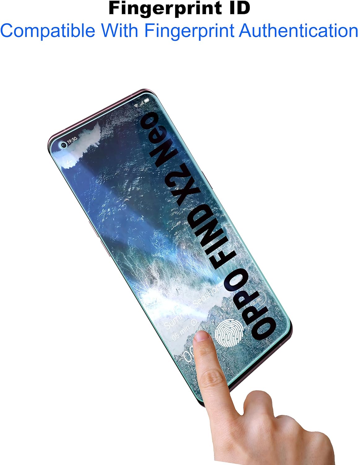 Oppo Find X2 Neo One Minute Series Premium UV Screen Protector with Edge to Edge Full Coverage. 