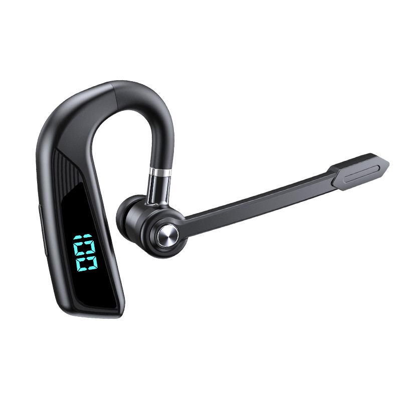 【FUPANG】TWS wireless Bluetooth 5.2 headset Cancelling sport painless single ear ear-hook driving business headphone with mic LED