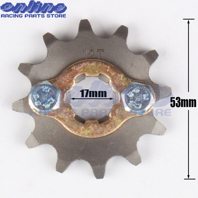 【VisioN Shop】11T Engine 420 10T-19T 12Tooth for Stomp Upower Dirt Pit Bike Quad Go Kart Moped Buggy Scooter Motorcycle. 