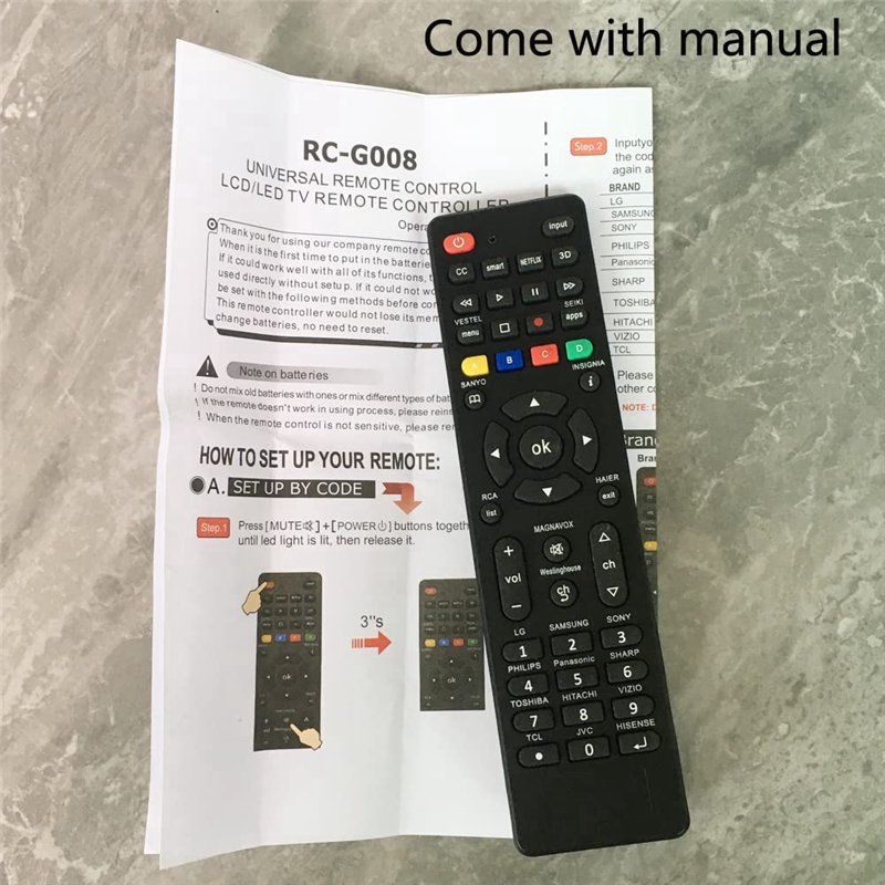 RC-G008 Universal Remote Control. 