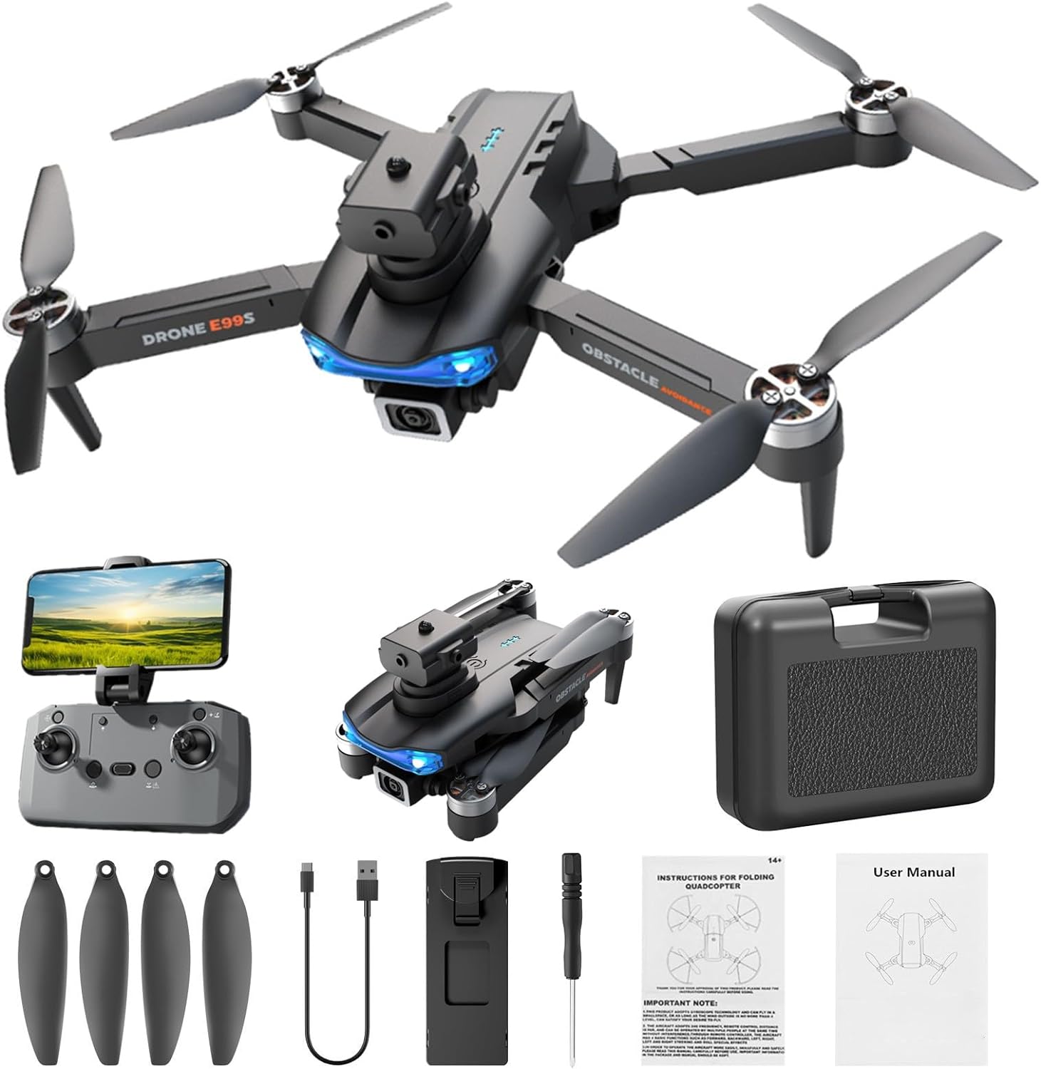 Avier stealth quadcopter drone best sale with wifi camera manual