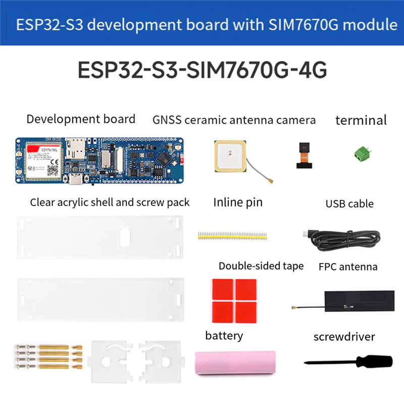 ESP32-S3 SIM7670G 4G Development Board PCB Computer Accessories Supports 4G LTE Cat-1 WiFi Bluetooth GNSS Positioning Development Board. 