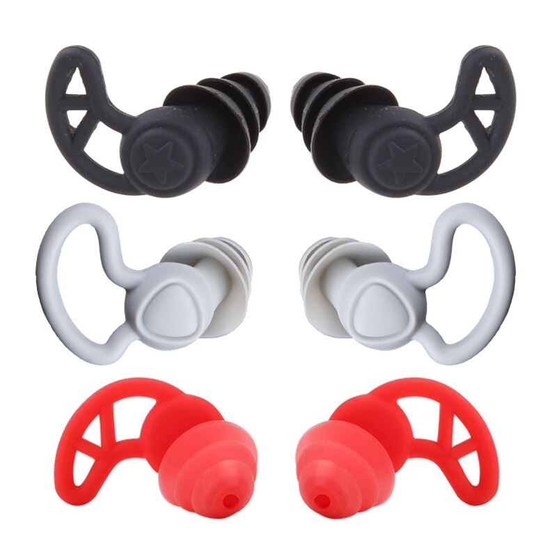 B0KA 1 Set Noise Cancelling Sound Blocking Reduction Earplugs for Swimming Snoring Airplanes Studying Work 40dB SNR. 