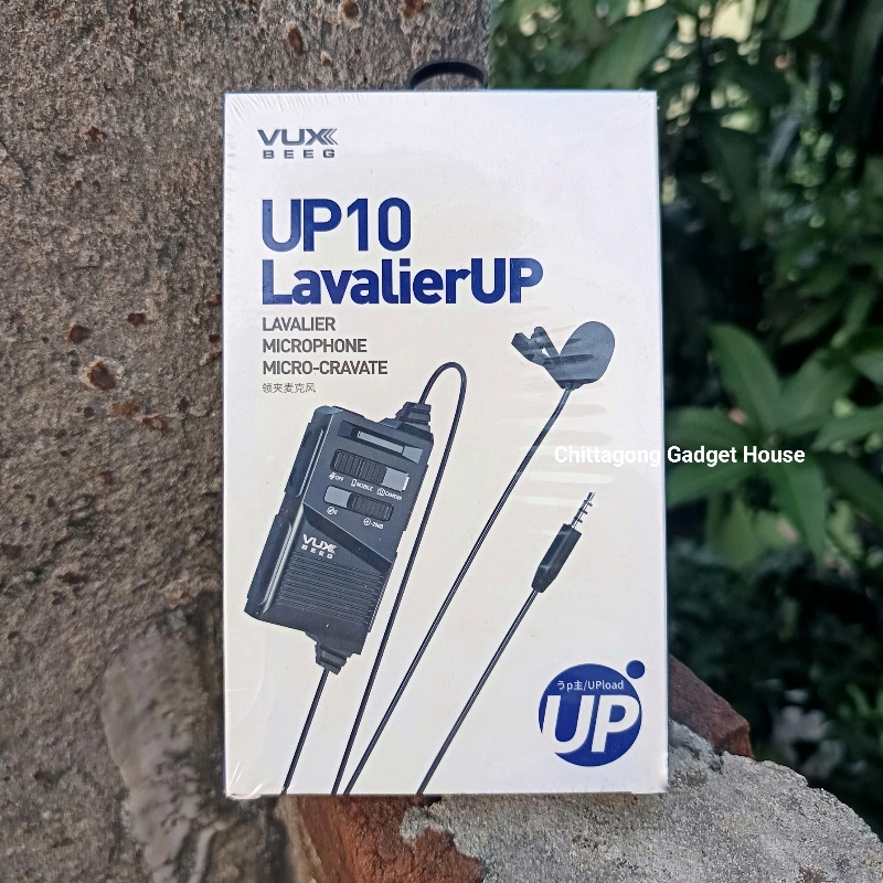 VUX BEEG UP10 Omnidirectional Lavalier Clip-on Lapel Microphone for Smartphones, DSLR, Camcorder Audio Recorders & Vlogging