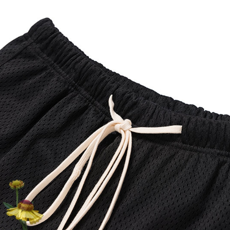 Men LEE FOG Essentials Shorts Summer Loose Casual High Quality Breathable Mesh Fabric ESSENTIALS Short Pants. 