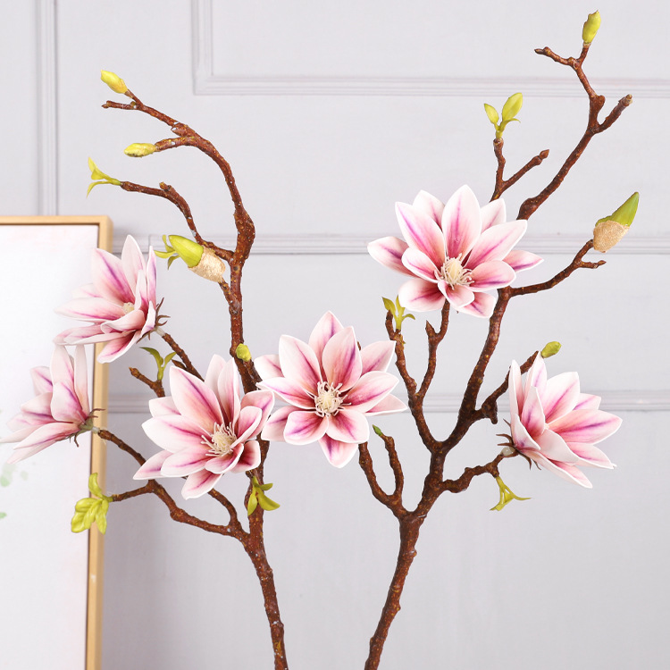 Oulifei Gradient Artificial Flower Simulation Magnolia Chinese Yulanxiang Water Lily Artificial Flowers Simulation Magnolia. 