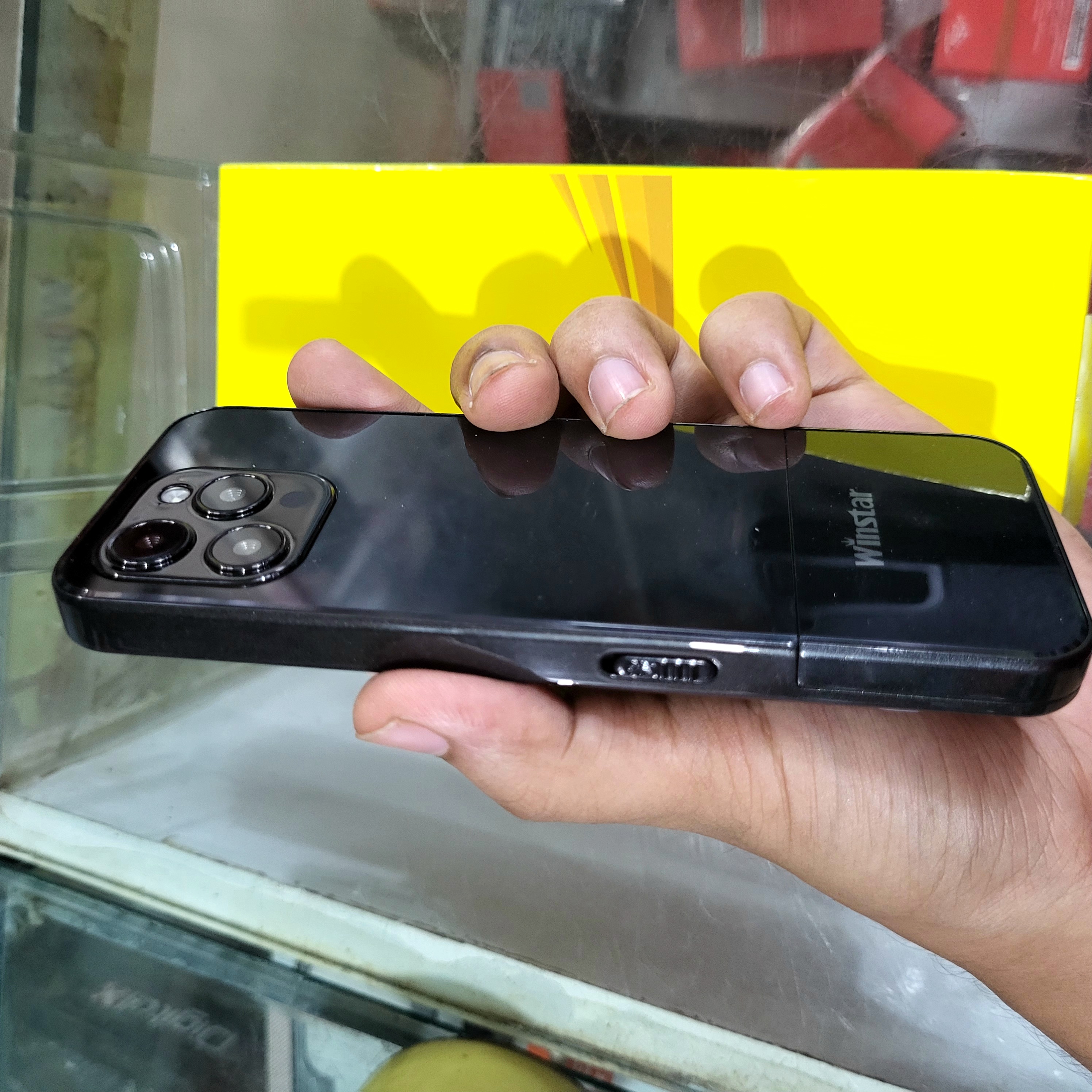 আই-ফোনের মত Phone | Winstar W50 | 4 sim | 2.8 Display | Powerful Torch | 3000 Mah Fix Big Battery |1 Years Warranty. 